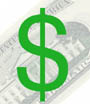 Image of a dollar sign reflecting savings.
